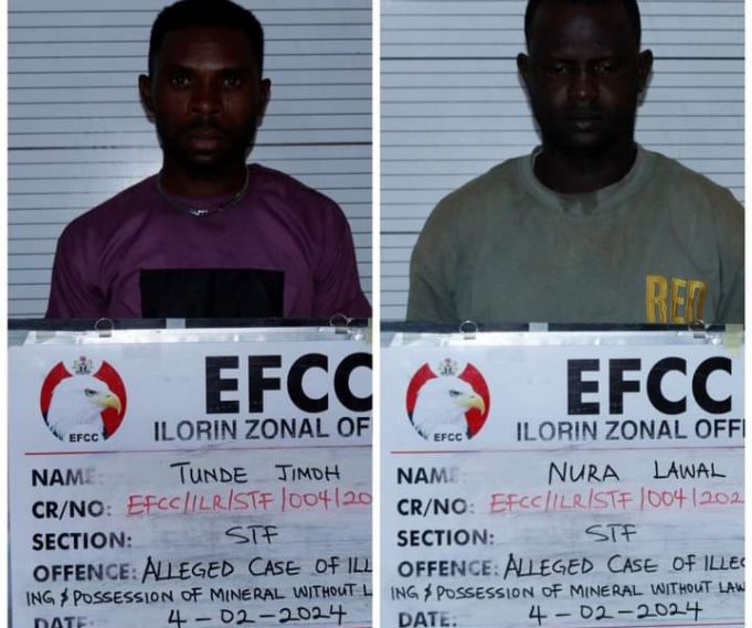 EFCC Arraigns Two for Possession of Solid Minerals without Licence