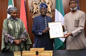 Alake Presents Gold Bars To President Tinubu, Says Sector Will Boost Naira Value