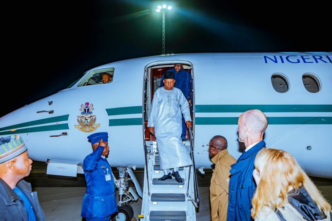 Shettima arrives in Sweden for a 2-day visit…mining, trade, education, agriculture top agenda