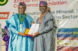NASENI Director Olusunle now Fellow Nigerian Mining & Geosciences Society (FNMGS)