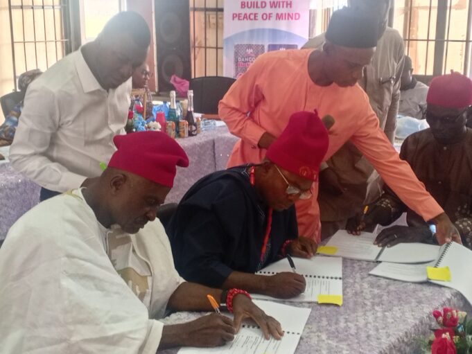 Dangote Cement signs Community Development Agreement with Jakura Community in Kogi
