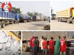 Ten persons and trucks arrested for suspected illegal mining activities in Kwara