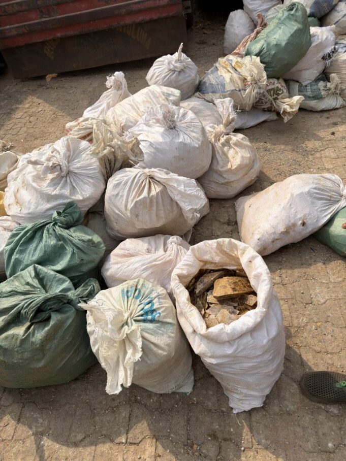 Ogun Customs hands over seized 285 sacks of Mica stones to MSMD officials