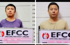 Two Chinese bag five-year jail term for illegal mining in Lagos