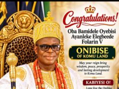 Celebrating Excellence: The Miners Honours Oba Ayandele Oyebisi Ayanleke Folarin V, The Onibise of Komuland